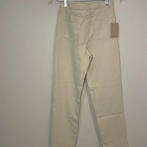 NWT Aritzia Wilfred Free Melina Pant in Cream size 6 - Picture 4 of 4